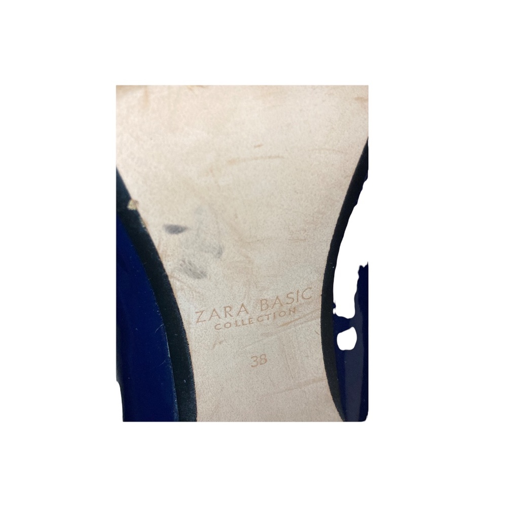 (SOLD) 🎊ZARA BASIC COLLECTION Blue Heel Shoes - Picture 11 of 13